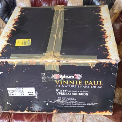 Vinnie Paul Snare Drum ARTIST SIGNED Brand New DDrum Pantera Signature 8x14 NOS Collector's Memorabilia image 12