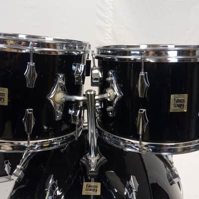 Fibes 1970s Fiberglass Shell Pack in Black – 24″,13″,14″ & 18″ image 4