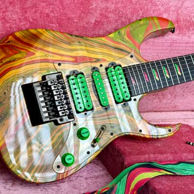 Ibanez UV77-MC Steve Vai Signature Universe 1991 - Multi-Color image 11