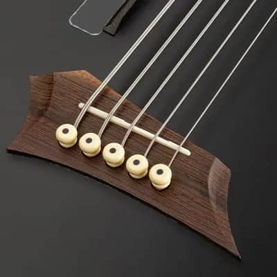Warwick RockBass Alien Deluxe Hybrid Thinline, 5-String - Solid Black Satin image 7