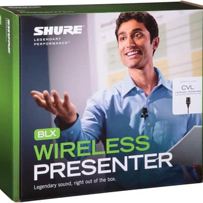 Shure BLX14/CVL UHF Wireless Microphone System - Perfect for Interviews, Presentations, Theater - 14-Hour Battery Life, 300 ft Range | Includes CVL Lavalier Mic, Single Channel Receiver | H10 Band image 2