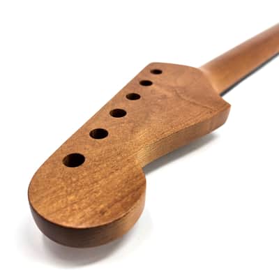 Brio Nitro Satin Roasted Maple-Rosewood S-Style Neck w/Walnut Truss Rod Plug - Satin image 6