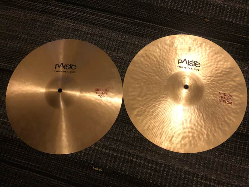 Paiste 15" Formula 602 Classic Medium Hi-Hat Cymbals (Pair) 2011 - Present - Traditional image 1