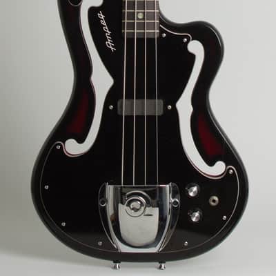 Ampeg AMB-1 Electric Bass Guitar (1969), ser. #000585C, original black hard shell case. image 3
