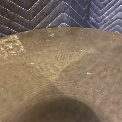 Sabian 22” HH Medium Ride Cymbal 1980's Vintage B20 2nd Gen "Solid Font" - 3301g image 3