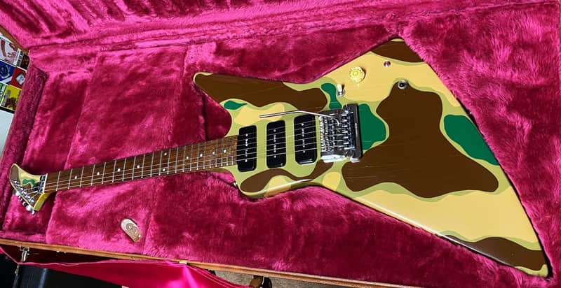 GIBSON EXPLORER 3 III P90S ONLY 13 MADE  SUPER RARE VINTAGE DESIGNER SERIES 1984 camouflage image 1