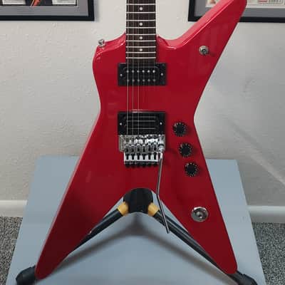 Washburn Dime 332 FLOYD ROSE TM conversion, B Law L500xl, Grovers, cust paint!2005 - Red image 3