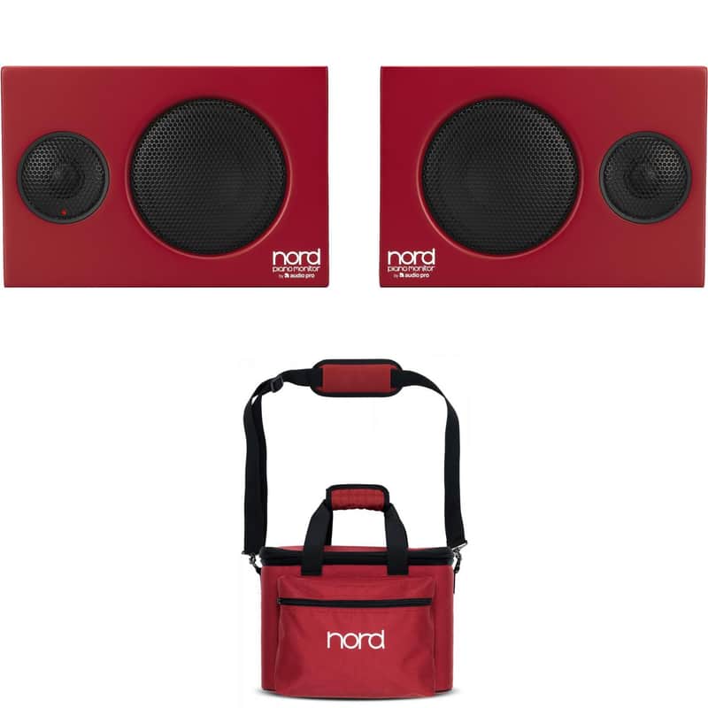Nord Piano Monitors V2 and Carrying Bag Bundle image 1