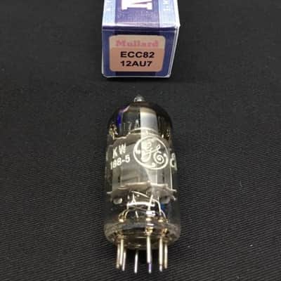 MULLARD (GE Label) 12AU7A ECC82 Great Britain VACUUM TUBE Tested 8.8524 image 1