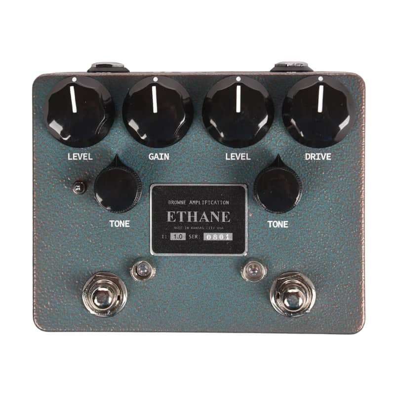 Browne Amplification Ethane Dual Overdrive Pedal Aqua Copper Vein image 1