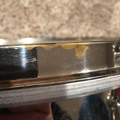 Ludwig NOB 4"x15" Snare Drum 1920s Nickel Over Brass image 5