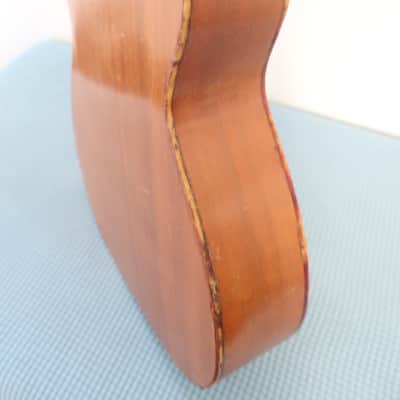 Vintage 1960s Harmony H162 Concert 5105 H165 All Mahogany Guitar Low Action Playable Beautiful Binding Nice Patina Very Clean image 5