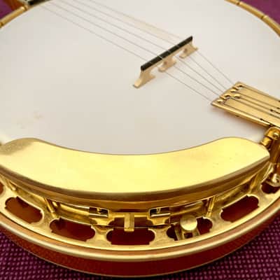 Viermont Luthiers Custom Artisan 5-String Banjo 1989 – One-Off Handcrafted Flame Maple Banjo – Serial B0320 image 4