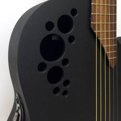 Ovation 2078TX-5 Elite T Deep Contour Acoustic-Electric Guitar - Textured Black image 3