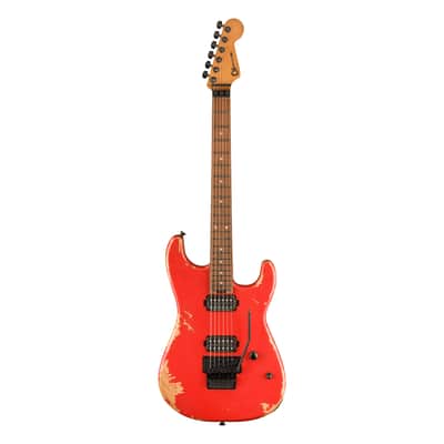 Charvel Pro-Mod Relic San Dimas Style 1 HH FR PF Weathered Orange - Electric Guitar image 1