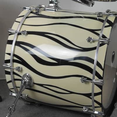 GMS Drum Co. Special Edition Zebra Drum Set image 14