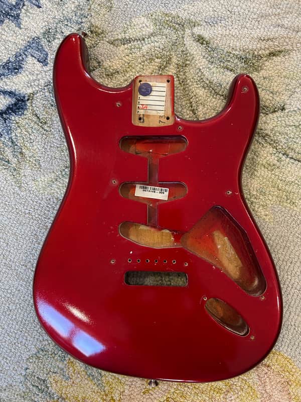 Fender American Vintage '57 Stratocaster Body 2007 Candy Apple Red image 1