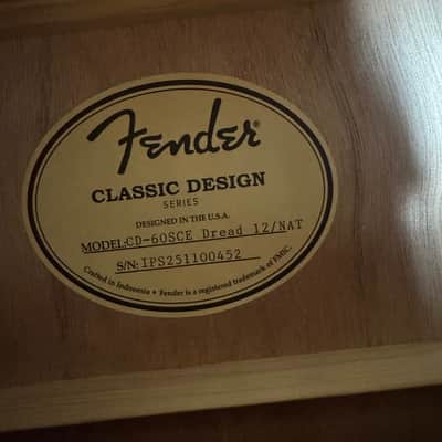 Fender CD-60SCE Dreadnought Cutaway 12-String Acoustic Guitar image 9