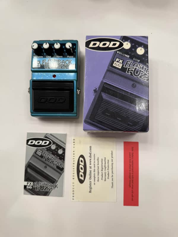 DOD Digitech FX66 Flashback Fuzz Distortion Vintage Guitar Effect Pedal + Box image 1