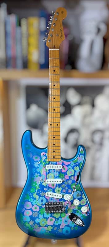 Gorgeous 1993 Fender  Stratocaster - Blue Flower Ltd Edition Made in Japan & Hard Case image 1