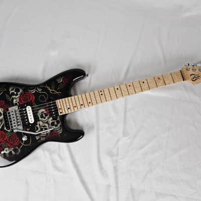Funk Guitars usa S Series Skulls N Roses Superstrat guitar w/Floyd Rose & Dimarzio Pickups image 7