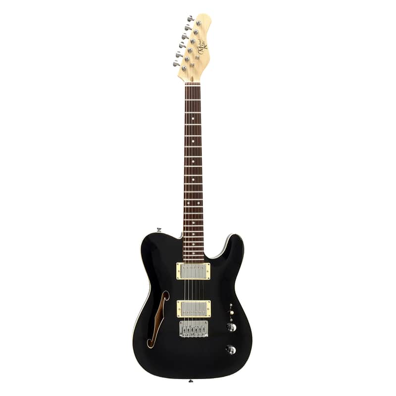 Michael Kelly Guitars '58 Thinline Semi-Hollow Gloss Black image 1