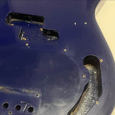 Antares Vintage Precision Bass Body Dark Navy Blue 70s image 11