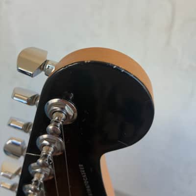 Fender  HSS Fat Strat limited edition black matching head stock Standard Stratocaster with Maple Fretboard image 11