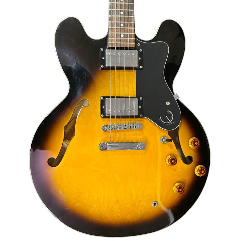 2008 Epiphone EPI-DOT-VS Black, Brown, Orange