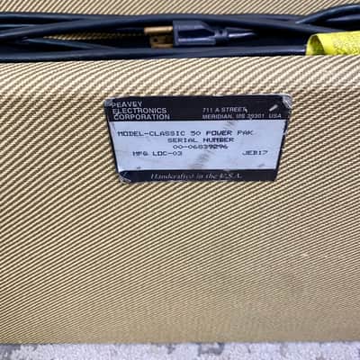 Peavey Classic 50 Tube 50-Watt Guitar Head 1990s - Tweed image 6