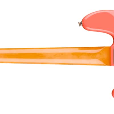 Squier Classic Vibe '60s Jazz Bass, Laurel Fingerboard, Tortoishell Pickguard, Tahitian Coral image 5