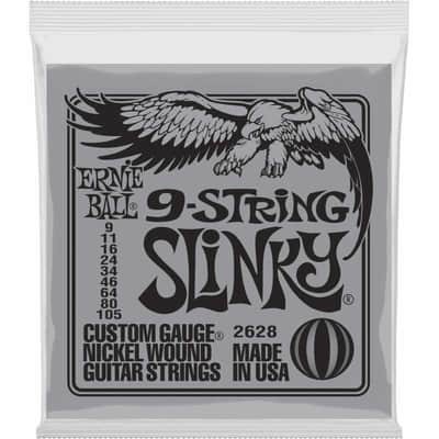 Ernie Ball 2628 Slinky 9 cordes 9-105 image 1