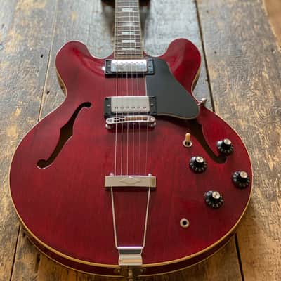 Greco Vintage SA-550 Semi-Acoustic Late 1970's Persimmon Red w/ Hardcase image 9