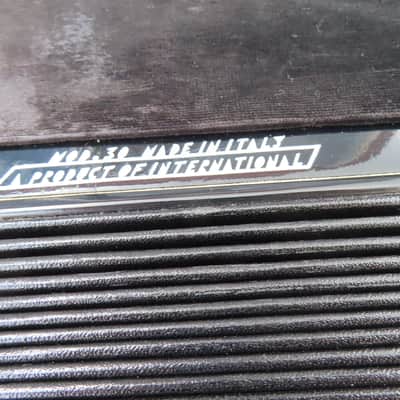 INTERNATIONAL LIRA 120 BASS ACCORDION MODEL 30 1960's BLACK EXCELLENT! image 11