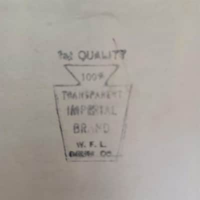 *Ludwig WFL Drum Co Slunk Transparent 14" Calf Skin Snare Head Resonant Imperial image 2