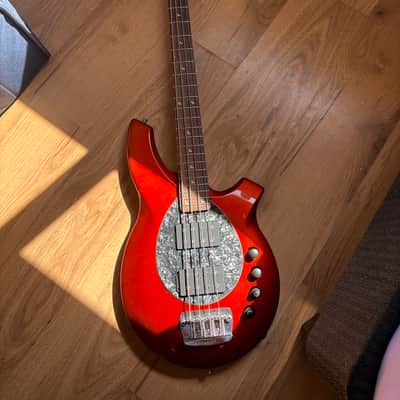 Ernie Ball Music Man Bass Guitar Bongo 4 serial F18900 Dual Humbucker "HH" configuration) circa 2004–2005 - Lava Pearl image 11