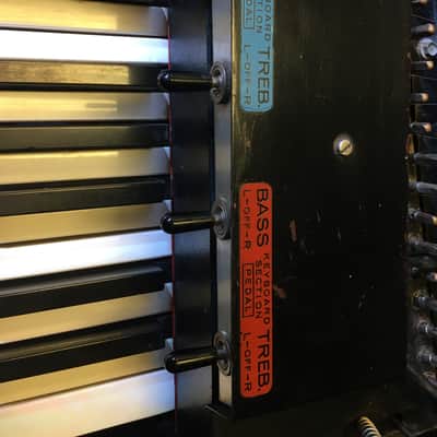 Baldwin Solid Body Harpsichord 1967 Black w/Red Soundboard image 6