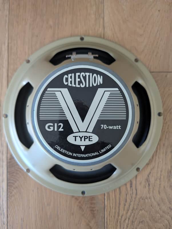 Celestion G12 V-Type 12" 70-Watt 16ohm Guitar Amp Speaker 2020s - White image 1