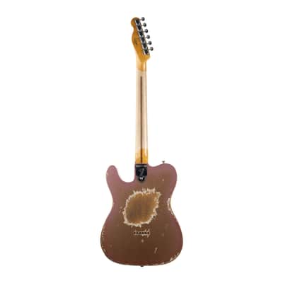 Fender Custom Shop Telecaster Custom Super Heavy Relic - Aged Firemist Gold with Aged Burgundy Mist Burst image 4