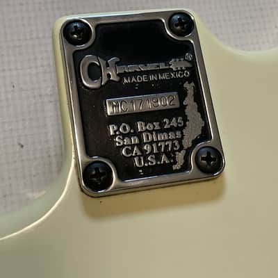 2017 Charvel Mexico San Dimas Pro Mod 2H White/Cream Guitar Body Floyd Ready image 12