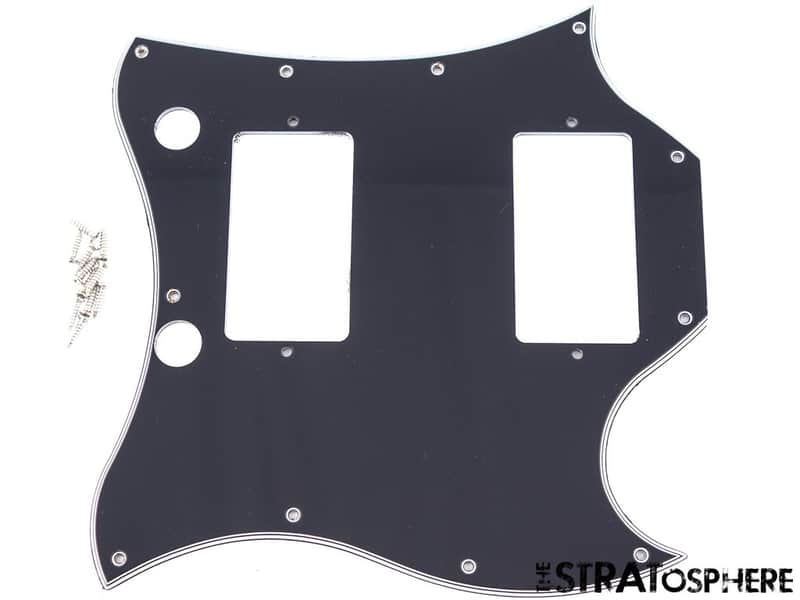 USED Epiphone SG Standard Full Face PICKGUARD, Guitar Parts, Black 5 Ply image 1