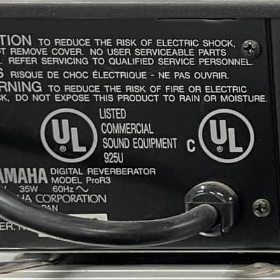 Yamaha Pro R3 Digital Reverberator 1990s - Black image 2