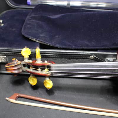 An Antique German Made Jacobus Stainer Full Size 4/4 Violin, Bow & Case Ready to Play # 15 V image 4