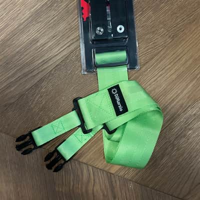 DiMarzio 2" Nylon ClipLock Strap 2010s - Black & Green image 1