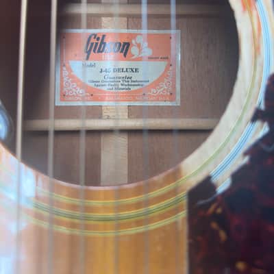 Gibson J-45 Deluxe 1972 Cherry Sunburst image 15