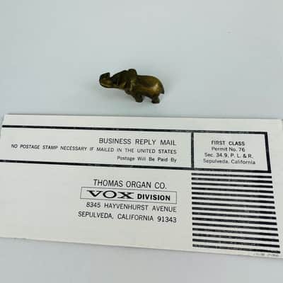 Vox Warranty Registration Card – Late 1960s image 2