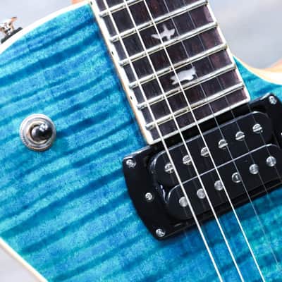 PRS SE Zach Myers Semi-Hollow Body Myers Blue Electric Guitar w/Bag #H091079 image 5