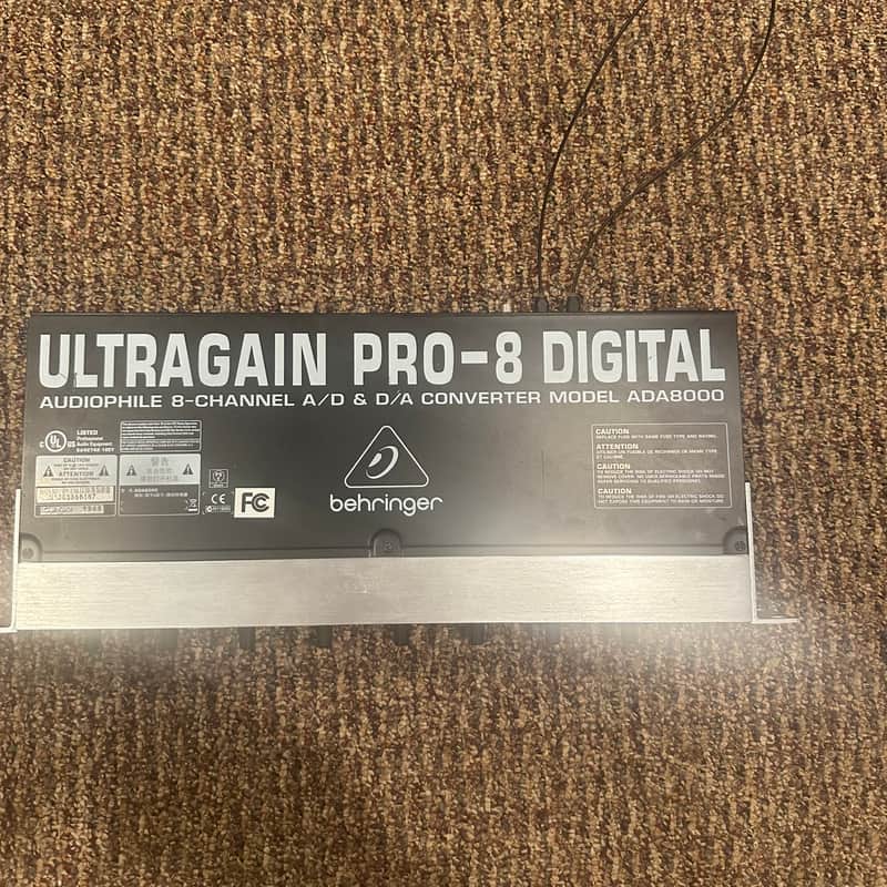 Behringer Ultragain Pro-8 Digital ADA8000 8-Channel Mic Preamp with A/D Converter