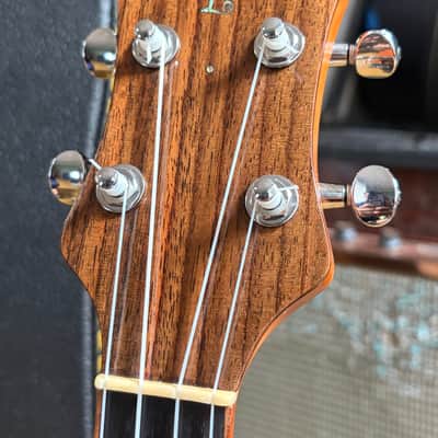 2011 Lichty T-18 Custom Tenor Ukulele – Redwood / Indian Rosewood – Abalone – HSC image 5