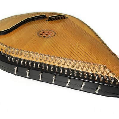 Rare Vintage Ukrainian Bandura with Levers 61 String Professional Folk Musical Instrument Authentic Amazing sound! image 5